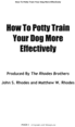Thumbnail Dog Potty Training:  Potty Training your Dog Revealed!